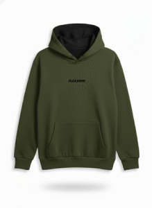 Korean Oversized Drop Shoulder Solid Hoodie - Image 3